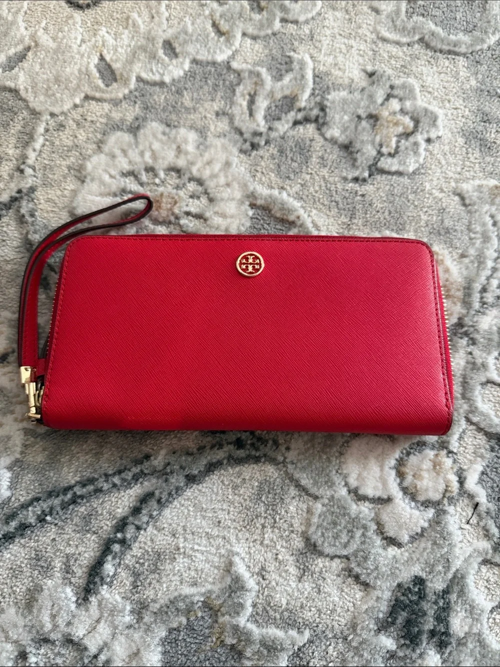 Tory Burch Red continental zip wallet